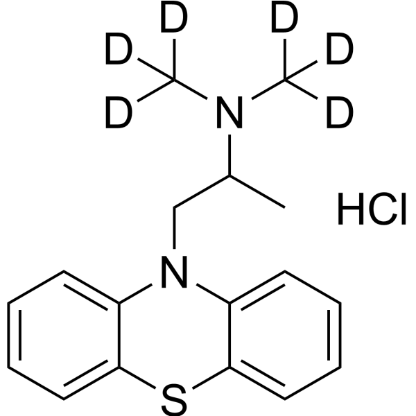Promethazine-d6 hydrochloride ((±)-Promethazine-d6 (hydrochloride)) 1189947-02-1